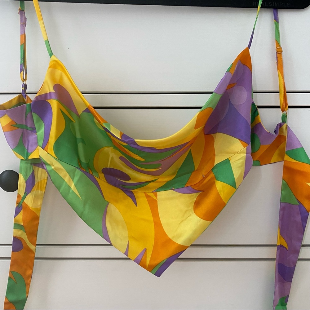 WeWoreWhat Bandana Cowl Top
